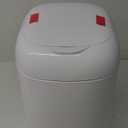 Diaper Genie Expressions Pail White, Odor-Controlling Diaper Disposal System, One Pail & One Refill