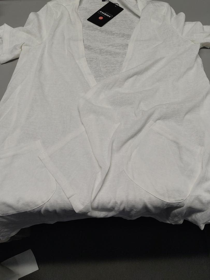 Casual Soft Open Front Cardigan Cover ups with Pockets Size S