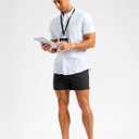 Soothfeel Men's Casual Shorts 5/7/9 Inch Golf Dress Shorts for Men Flat Front Work Lightweight Quick Dry with 4 Pockets (Black)