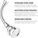3 Pieces Kitchen Tap Head Fucet Aerator, 360 Degree Rotatable 3 Mode Adjustable Faucet Extender Kitchen Faucet Head Replacement for Bathroom Kitchen