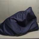 HOMBYS Memory Foam Camping Mattress Pad,Portable Sleeping Pad for Adult,Waterproof Cot Mattress,Roll Up Floor Mattress,Foldable Backpacking Travel Bed for Hiking,Guest Bed (Dark Blue)