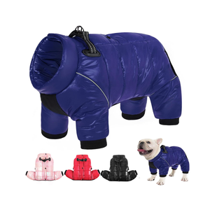 AOFITEE Dog Coat, Waterproof Dog Jacket for Winter, Warm Fullbody Dogs Snowsuit, Winter Coat for Small Dogs, Zip Up Pet Puffer Jacket Fleece Vest, Outdoor Reflective Cold Weather Pet Coats, Medium