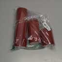 Retisee 3 Pcs Christmas Red Large Flameless LED Battery Operated Candles with Remote Xmas Pillar Flameless Flickering Candles for Indoor Outdoor Santa Party Wedding Light Decor(4''/6''/10'' x 3'')