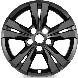 TangMiGe 4-Pack Wheel Skins Compatible with Chevrolet Equinox Alloy Wheel 2010 2011 2012 2013 2014 2015, 17 inch, 10-15 Chevy Equinox Wheel Rim Cover (Bright Black Color)