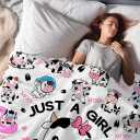 Cow Blanket Soft Cozy Flannel Cows Throw Blanket Bedding Decor Stuff Cow Lovers Gifts for Girls Women Kids Adults 50"x40"