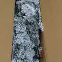 7.5 FT Pre-lit Snow Flocked Christmas Tree Spruce with Remote Control, 350 Warm White Multi-Color Changing LED Lights, Artificial Hinged/Feel Real/Realistic for Home, Dual Color LED