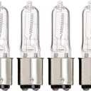 (Pack of 4) Q150CL/DC - 120-Volt - Halogen JD Type T4 - BA15D - DC Bayonet Base - 150-Watt - Clear Light Bulbs