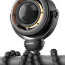 SWEETFULL Baby Stroller Fan - 4000mAh Rechargeable 4-Speed Quiet with LED Display & Night Light, Mini Portable 360 Clip On Safe Fan for Car Seat, Crib, Travel - Black