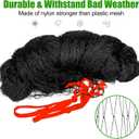 Bird Netting for Chicken Coop - 50x50ft Poultry Netting Over Chicken Run & Chicken Pen, Heavy Duty 2.4 Mesh Garden Net for Blueberry Bushes, Fruit Trees and Vegetable Against Birds, Deer, Squirrels