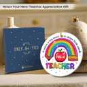 2 x Teacher Appreciation Gifts for Women Men, Pre-K Christmas Ornaments 2025 Back to School, Thank You Presents Teachers Day Christmas Retirement Gifts from Students