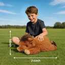 WDXDSOB Weighted Highland Cow Stuffed Animals, 4.2 Lbs Weighted Highland Cow Plush for Kids & Adults, 21.6 Inch Large Cattle Pillow Toy Gift for Christmas Birthday Gift