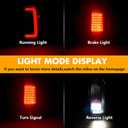 Full LED Tail Lights for 20072013 Chevy Silverado 1500/ 2500HD /3500HD, Bright C-Shaped Design, Smoked Lens, Turn Signal, Brake & Reverse, Plug-and-Play, Weather Resistant