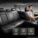 for Nissan Rogue 2008-2027 Custom Fit Car Seat Covers, Black