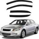 munirater Window Visor Vent Rain Guard Deflector Replacement for Honda Accord 2003-2007 4 Door Sedan