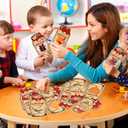 Valentines Day Cards for Kids - 60 Pack Mason Jar Candy Jar Valentines Cards with 6 Unique Designs, Valentine Exchange Cards for School Classroom Party Favors (Candy Not Included)