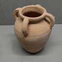 Handcrafted Flower Vase, 9.8" Tall Terracotta Vases, Vintage Rustic Ceramic Vase Décor with 4 Handles, Wide Mouth, Matte Finish for Home Office Resto Café Décor