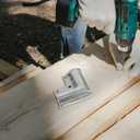 POPETPOP Chain Link Fence Corner Bracket 3.58X3.58X1.57In Zinc-Plated Fence Gate Hardware for Repair and Assembly Outdoor Farm Garden Use