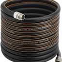 Giraffe Tools Garden Hose 5/8", Custom Length, Heavy Duty, No Kink, Flexible, Rubber Garden Hose, Leakproof Water Hose, 600 Burst PSI, 75ft Male to Female Hose