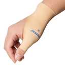 VELPEAU Thumb and Wrist Compression Sleeve for Tendonitis (Pack of 2), Seamless Technology, Gloves Wraps for Arthritis Pain Relief for Women & Men, Splint Liner, Fits Both Hands (Khaki, Long Version, S)