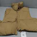 FASHION CLOTHING Cropped Puffer Vest Women Zip Up Stand Collar Sleeveless Padded Crop Puffy Vests XL