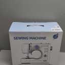 Sewing Machine for Beginners, 16 Built-In Stitches, Small Sewing Machine with Accessory Kit, 2-Speed, Foot Pedal, Storage Drawer, Portable Tabletop Full-Feature Design for Home DIY (Blue)