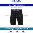 Gildan Men's Underwear Cotton Stretch Boxer Briefs, Multipack (Black, XL)