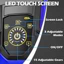 Pressure Washer, 5000PSI 3.2GPM Adjustable Touch Screen with 55FT Total Length Power Washer Electric Powered 4 Nozzles for Driveways Furniture or Cars 2000W, Blue