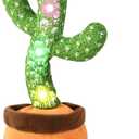 SANJOIN Cactus Baby Toy Talking Dancing Singing Adjustable Volume, Baby Girl for 1 Year Old, Infant Toys for 0-6 6-12 Months Easter Basket Stuffers (Green)