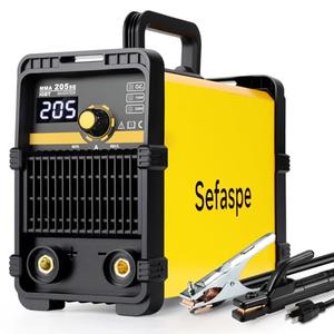 Sefaspe Stick Welder Welding Machine: 205A 110V/220V Dual Voltage 2 In 1 ARC/Lift TIG Inverter IGBT Welder Machine with Synergic Control Hot Start Arc Force for Home Professional Use