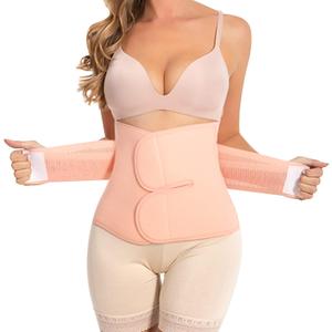 Trendyline Postpartum Essentials C-Section Belly Wrap - Postpartum Belly Band Recovery Belly Support Abdominal Binder Post Surgery Girdle Pink, L
