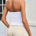 Womens Tank Tops Sexy Halter Neck Going Out Tops Summer 2026 Trendy Backless Workout Shirts Sleeveless Y2k Clothes (Yellow)