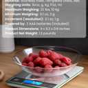Nicewell Food Scale, 22lb Digital Kitchen Scale Weight Grams and oz for Cooking Baking, 1g/0.1oz Precise Graduation, Stainless Steel and Tempered Glass