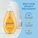Johnson's Baby Shampoo with Tear-Free Formula, Shampoo for Baby's Delicate Scalp & Skin, Gently Washes Away Dirt & Germs, Paraben-, Phthalate-, Sulfate- & Dye-Free, 20.3 fl. oz