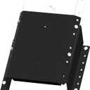 MJ-1-DP Jack Plate 4'' Setback Small Engine Jack Plate Adjustable Outboard Engine Jack Plate for Boats, Up to 35HP, Manual Height Adjustment, Includes Mounting Hardware (Black)