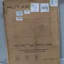 46.5"-61" Retractable No Bottom Bar Baby Gate for Stairs, 36" Tall