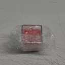 Candy Cane Square Candle Red