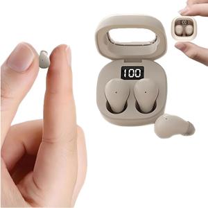 Wireless Smallest Invisible Earbuds For Sleep Ultra Small Hidden Earphones Ear Buds For Small Ear Bluetooth Mini Invisible Sleep Noise Cancelling Earbuds For Side Sleepers Hidden Headphones For Work (Nude)