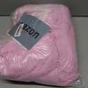 GONAAP Fuzzy Faux Fur Throw Blanket Twin Size Light Pink Super Soft Cozy Plush Fuzzy Shaggy Blanket for Couch Sofa Bed (Light Pink, Twin(60"x80"))