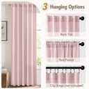 MIULEE Faux Linen Curtains 84 Inch Length 2 Panels Natural Light Pink Semi Sheer Curtain with Back Tab Rod Pocket, Light Filtering Window Privacy Burlap Drapes for Living Room Bedroom 42W x 84L