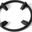 Wok Ring, 9 Inch Wok Support Replacement Part for Samsung Gas Stove Replacement Parts for GE Cooktop Range Parts Cast Iron Stand Kitchenaid Whirlpool Wok Stand Adapter for Gas Stove Holder Accessories