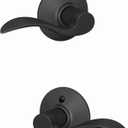 Schlage F10 ACC 622 Accent Door Lever, Hall & Closet Passage Lock, Matte Black