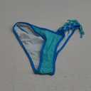 SherryDC Women's Cheeky Cutout One Shoulder Bikini Color Block V Cut High Leg Two Pieces Swimsuit (S, 141 Light Blue)