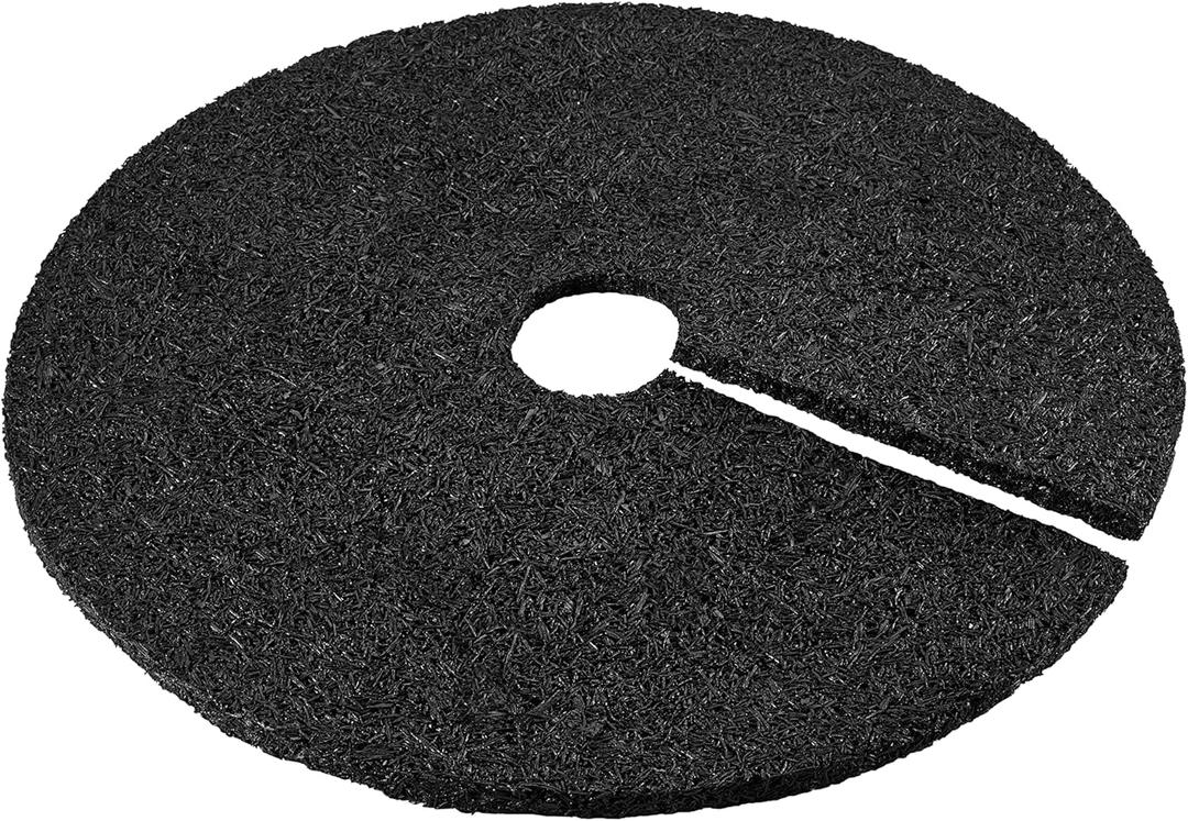 Rubberific 24" Rubber Mulch Tree Ring - 3 Pack (Black)