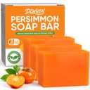 3 Pack Natural Persimmon Soap Bar for Body Odor Control - Targets Old People Smell & Persistent Odors, Remove Body Odor, Persimmon Body Wash for Sensitive Skin, Unisex Deodorant Soap for Women & Men