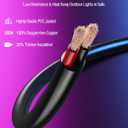 16Ft Extension Cable for Govee Outdoor S14 Bulb String Lights 2, IP67 Waterproof Extension Cord Compatible with Govee H702B H702A H702C, 3-Pin Replacement Cable for Patio, Backyard, Balcony