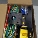 LINKITOM New Submersible LED Trailer Light Kit, Super Bright Brake Stop Turn Tail License Lights for Camper Truck RV Boat Snowmobile Over 80" Inches