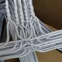 Wire Metal Clothes Hangers 200 Pack Bulk for Standard Size Shirts, Pants, Skirts, Space Saving, Non Slip, 18 Inch 14.5 Gauge Ultra Thin Standard Dry Cleaner Coated Steel, White