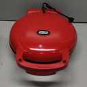 Dash Double Up Compact Electric Skillet Hot Oven Cooker with Dual Cooking Pans Nonstick, Indicator Light + Recipe book for Pizza, Burgers, Cookies, Fajitas, Breakfast & More - Red