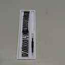 Moran Stainless Steel Watch Band Quick Release Replacement Metal Strap 22mm for Men Women (Black+Folding Clasp)