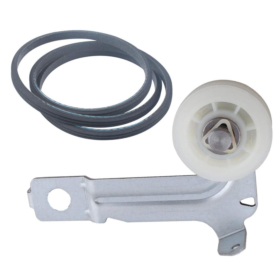W10547292 Dryer Idler Pulley and 8544742 Belt Compatible with Whirlpool May-tag Kenmore Replace 8547160 AP6022817 WPW10547292 PS11746333 PS990355 AP6013111